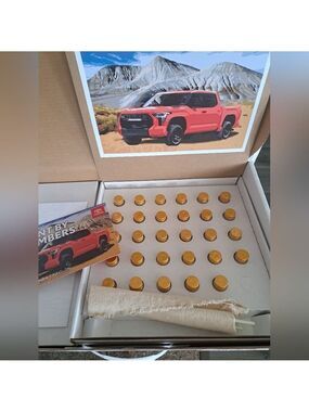 TOYOTA TUNDRA paint by numbers kit stretched canvas frame paints brushes 2022